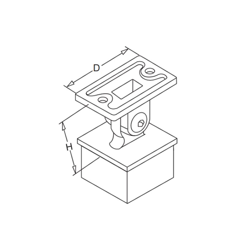 Adjustable Rail Support "Flat Top"